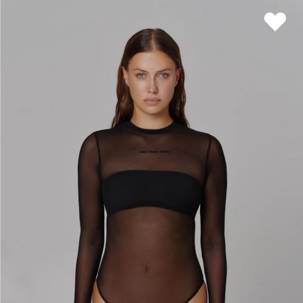 Saint Sass Mesh “made you look” Bodysuit